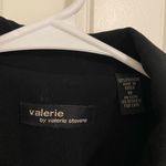Valerie Stevens NWOT Vintage women’s solid black button blazer jacket size 10 Photo 4