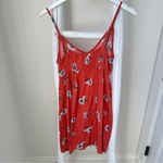 Hiatus Red and White Floral Lightweight Sundress Size Small Photo 1
