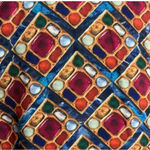 Sassy Jones Jumpsuit Women Medium Orange Geometric Zebediah Cape Dressy Pantsuit Photo 4