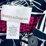 draper's & damon's Vintage  Blazer Womens Large Black Sequin Button Up 3/4 Sleeve Photo 5