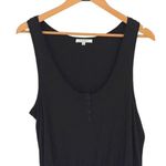 Z Supply Demi Slub Romper Womens Sleeveless Scoop Neck Black Large NWOT Photo 2