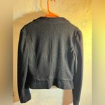Halogen  black jacket, moto style, beautiful upscale design, size M, rayon/poly Photo 6