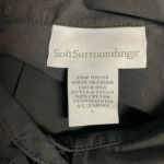 Soft Surroundings  Tuxedo Style Tunic Black Size Large Dressy Pleated Pintuck Photo 5