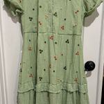 Fig + Flower Green Floral Maxi Dress XL Photo 3