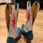 Ariat Women's Starlight 6" Snip Toe Boots - Turquoise/Pearly White 9 Photo 3