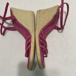 Banana Republic Summer pink Suede Strappy Espadrilles Wedges in size 8. Photo 4