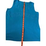 Embroidered Wide Strap Tank Top Boho Bohemian Summer Cotton Wmns Sz Small Blue Photo 9