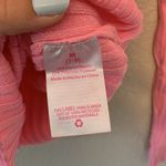 No Boundaries Barbie pink long sleeve sweater w/buttons sz M preppy neon lightweight bright Photo 4