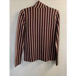 Tory Burch  pullover sweater quarter zip‎ red stripes PXS Photo 3