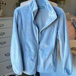 Free Country Baby Blue Plush Fluffy Jacket Womens Large Photo 0