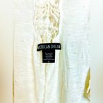 American Dream Cream Drape Vest with Crochet Boho Sleeveless Cardigan Size Small Photo 5