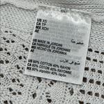 Charter Club  Open-Front white Knit crochet cardigan swim coverup Photo 7