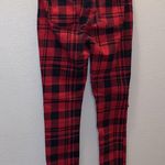 Blackheart Hot Topic Red & Black Plaid Super Skinny Pants Photo 9
