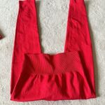 Beaufident Workout Set 2 Piece Seamless High Waist in Red Size Medium Photo 7