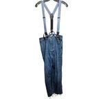 RE/DONE  x Hikari Mori High-Rise Wide Leg Jeans with Braces in Blue Sz. 26 Photo 2