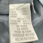 Jones New York  Silk Suit Blazer Jacket Baby Blue 10 Career 4 Button Lined Work Photo 6