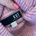 Kut From The Kloth pink wool blend cropped turtleneck sweater xs Photo 4