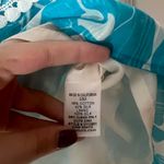 Trina Turk Silk Strapless Ruffle Crochet Top Size M Blue White Resortwear Photo 1