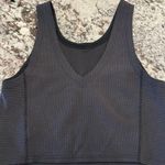 Lululemon Black  Cropped Tank Top Ribbed Photo 1