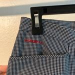 Ralph Lauren  Blue Gingham Plaid Print High Rise Cropped Trouser Pants Size 6 Photo 1