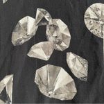 L'Agence  DIAMOND NINA BLACK SILK BUTTON-FRONT BLOUSE IN BLACK MULTI DIAMOND L Photo 4