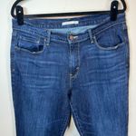 Levi's Womens 515 Bootcut Jeans Dark Blue Denim Wash Mid Rise Zip Stretch Size 14 Photo 1
