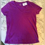 J.Crew NWT Fuchsia Slub T-shirt Sz S 100% Cotton Purple Short Sleeve Tee - hole Photo 0