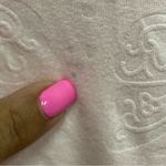 Laura Ashley  Soft pink Textured two piece Pajama Set L butterfly heart embossed Photo 13