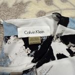 Calvin Klein Blue and Black Patterned Top Photo 2