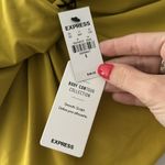 EXPRESS yellow  satin top size small Photo 1