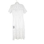 Endless Rose NWT Anthropologie  Lace Short Sleeve Midi Dress White Size S Photo 6