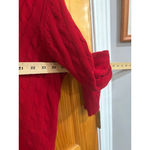 Ralph Lauren Lauren  Red Cable Knit V-Neck Sweater Plus Size 3X Photo 4