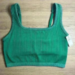 Aerie  Seamless Heather Square Neck Longline Bralette size small NWT Photo 0