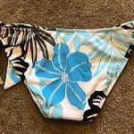 Jag jeans NEW NWT Blue White Black Tropical Floral Y2K 00s Bikini BOTTOM Small S Photo 5