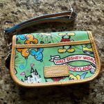 Dooney & Bourke Disney  sketch flap green wristlet Photo 1