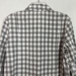 Simply Noelle  Check Print Gray Button Down Shirt Womens Medium Western Country Photo 5