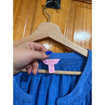 Lilly Pulitzer Blue Smocked Peasant Tunic Dress Top Long Sleeve Boho M Photo 1