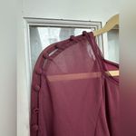 Badgley Mischka  Maroon Blouson Formal Cocktail Dress Women’s Size 20 Photo 12