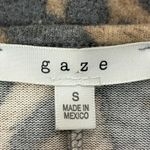 Gaze Leopard Print Long Sleeve Dolman Top Womens Size S Brown Photo 4