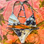 Blue Life tie dye bikini top grey and white Photo 6