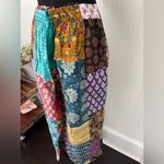 Kathmandu Imports NWT Kanthmandu Kantha Patchwork Wide Leg Drawstring Pants ~ One Size Fits Most Photo 2