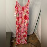 Ophelia Roe  Red & pink floral maxi dress NWT size large Photo 10