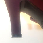 Nine West Purple size 6.5 suede shoes/booties with 4” heel EUC Photo 7