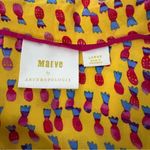 Maeve Anthropologie Picnic Button Down Pineapple Print Shirt, Sz L Yellow Size L Photo 13