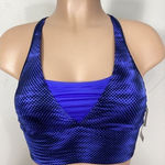Nike New.  blue sports bra. Small. Retails $68 Photo 0