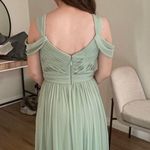 Azazie Calla Dusty Sage Maxi Dress Photo 1