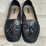 Thom McAn Classic Black Leather Tassel Dark Academia Preppy Loafer Size 8.5W Photo 9