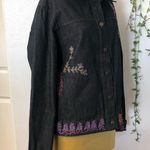 Coldwater Creek Blue Jean Jacket embroidered Photo 2