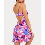 For Love & Lemons  Natasha Mini Dress Size‎ XS Brand New Pink Purple Photo 3