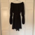 Club Monaco  black Jowdie polka dot wrap dress size 6 Photo 6